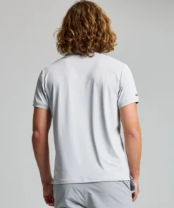 Alternative view of TECH PIQUE POLO SS - Glacier Grey