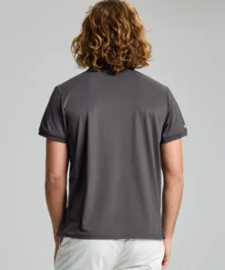 Alternative view of TECH PIQUE POLO SS - Titanium