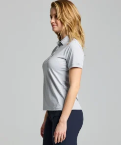 Alternative view of WS TECH PIQUE POLO SS - Glacier Grey