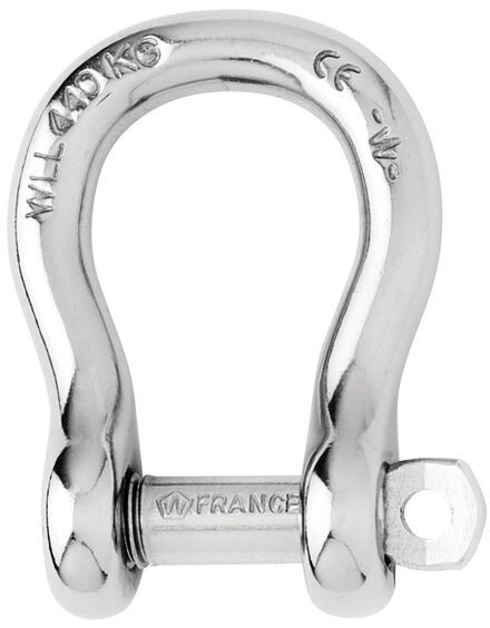 Manille inox imperdable lyre Wichard.
Wichard captive pin bow shackle