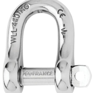 Grillo a D con perno prigioniero - Diametro 10 mm