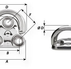 Alternative view of Golfare abbattibile - Dia 6 mm